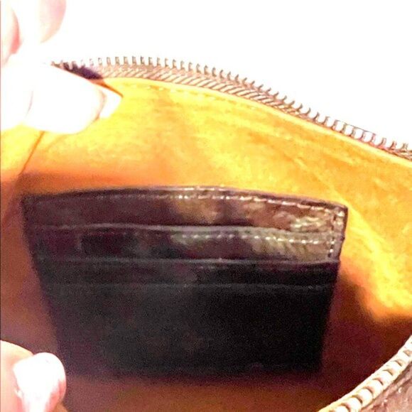 Patricia Nash Bacoli Crossbody bag Tooled turquoise Italian leather- EUC - Picture 15 of 16